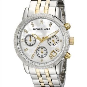 Michael Kors Two-Tone Gold Ritz Dial Ladies Watch